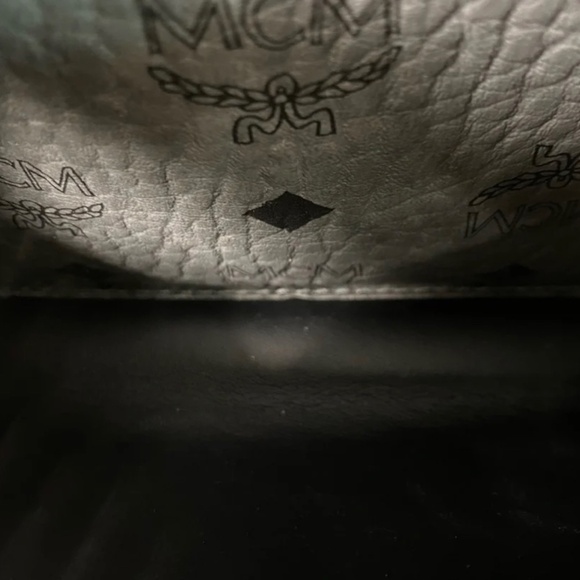 Authentic MCM Visetos Stud Stark Backpack Phantom Grey - Picture 5 of 12